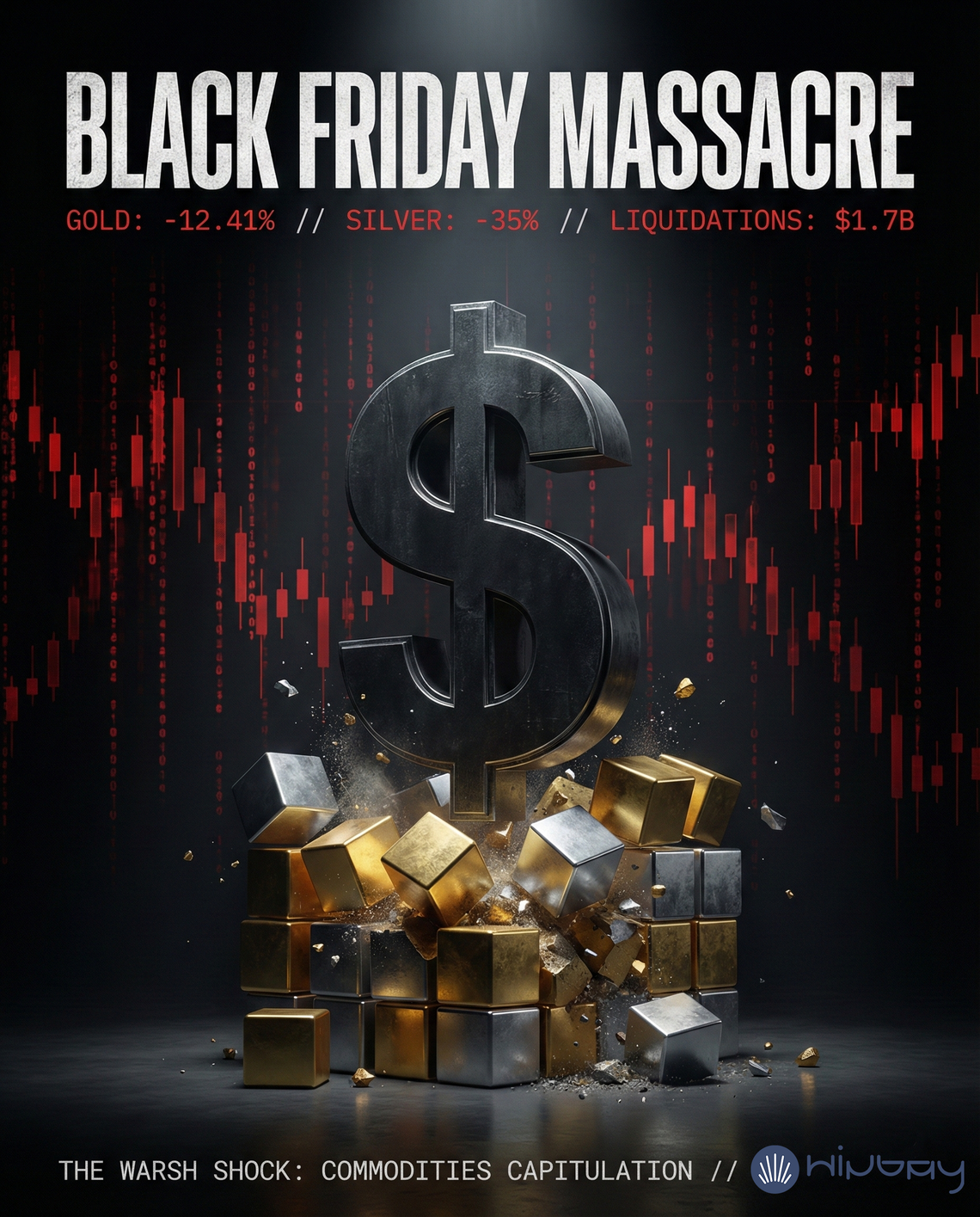 MARKET ALERT: Black Friday Massacre – Precious Metals Collapse as Warsh Nomination Sparks Global Panic